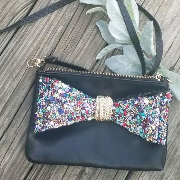 Betsey Johnson Jeweled Crossbody/Clutch - Picture 2 of 10